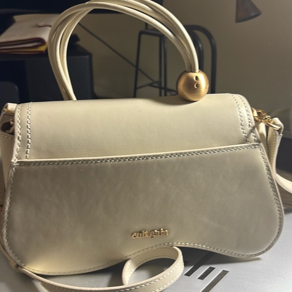 Cult Gaia Kazia Beaded LEATHER Top-Handle Bag - Picture 5 of 9